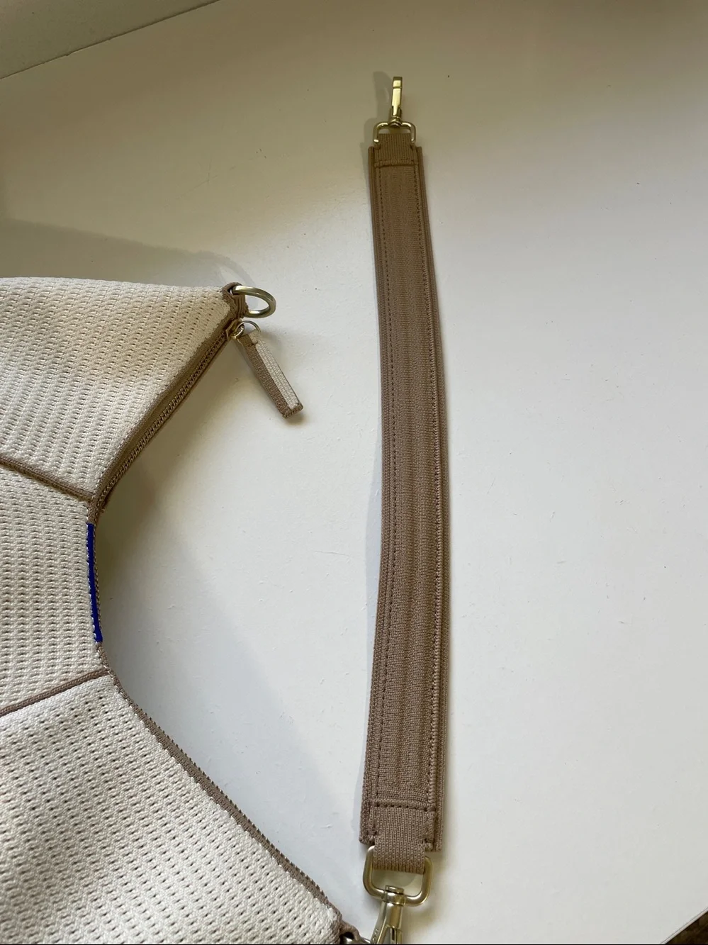 Coastal Quiet Luxury Woven Hobo Shoulder Bag Cream Tan Rothy’s The Crescent Bag